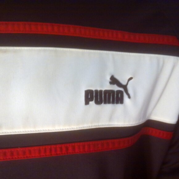 Men's Puma Jacket, Size XL, Black, White and Red - Picture 4 of 14